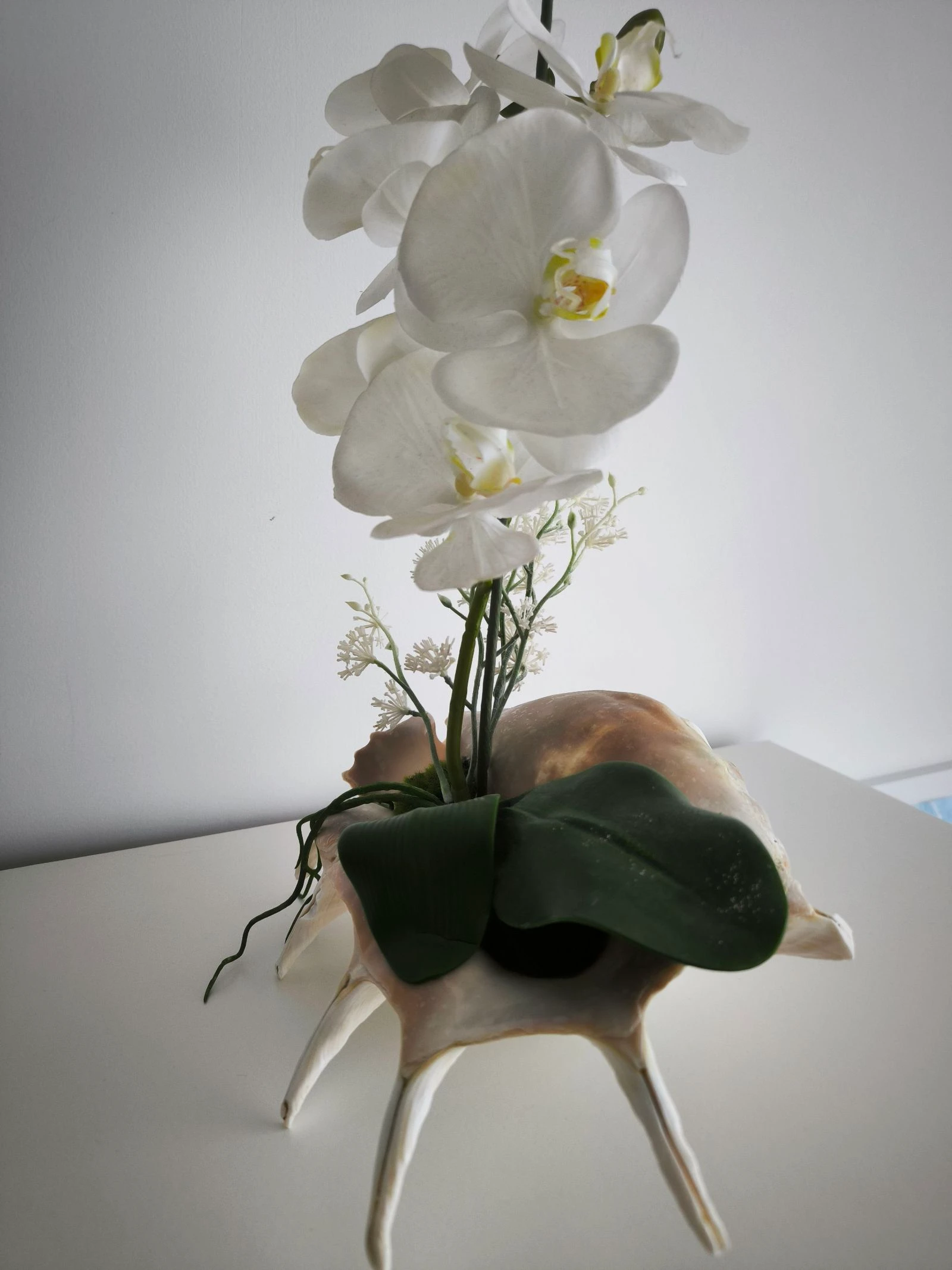 Arranjo met kunstmatige orchidee, als nieuw – photo 9